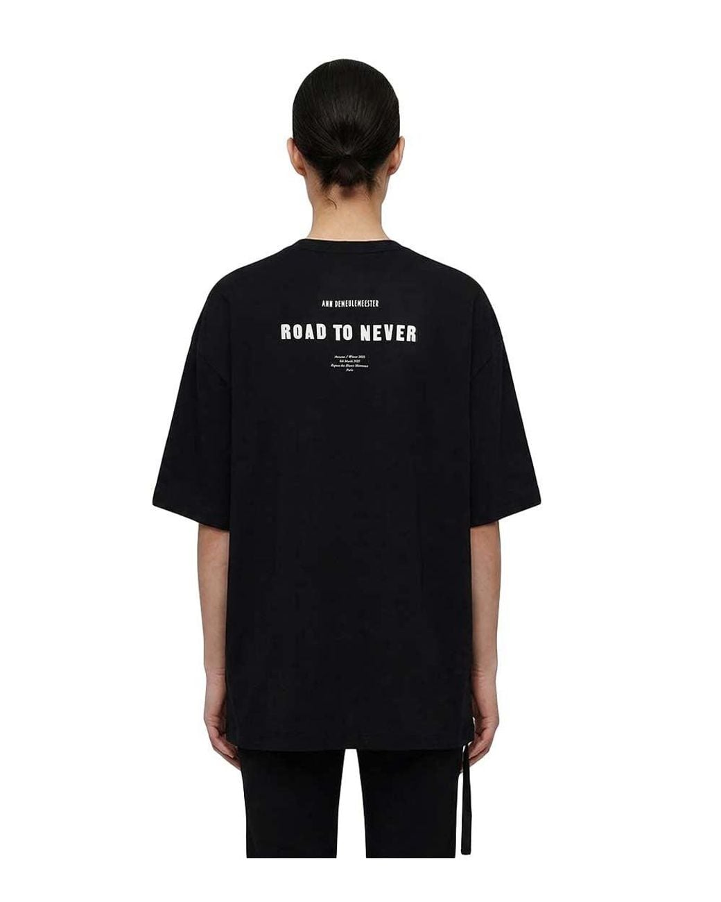 Ann Demeulemeester Black Crew Neck T-Shirt