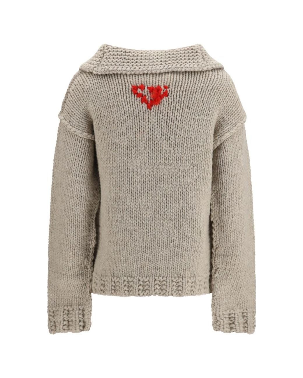 Prada Natural Knitted Sweater