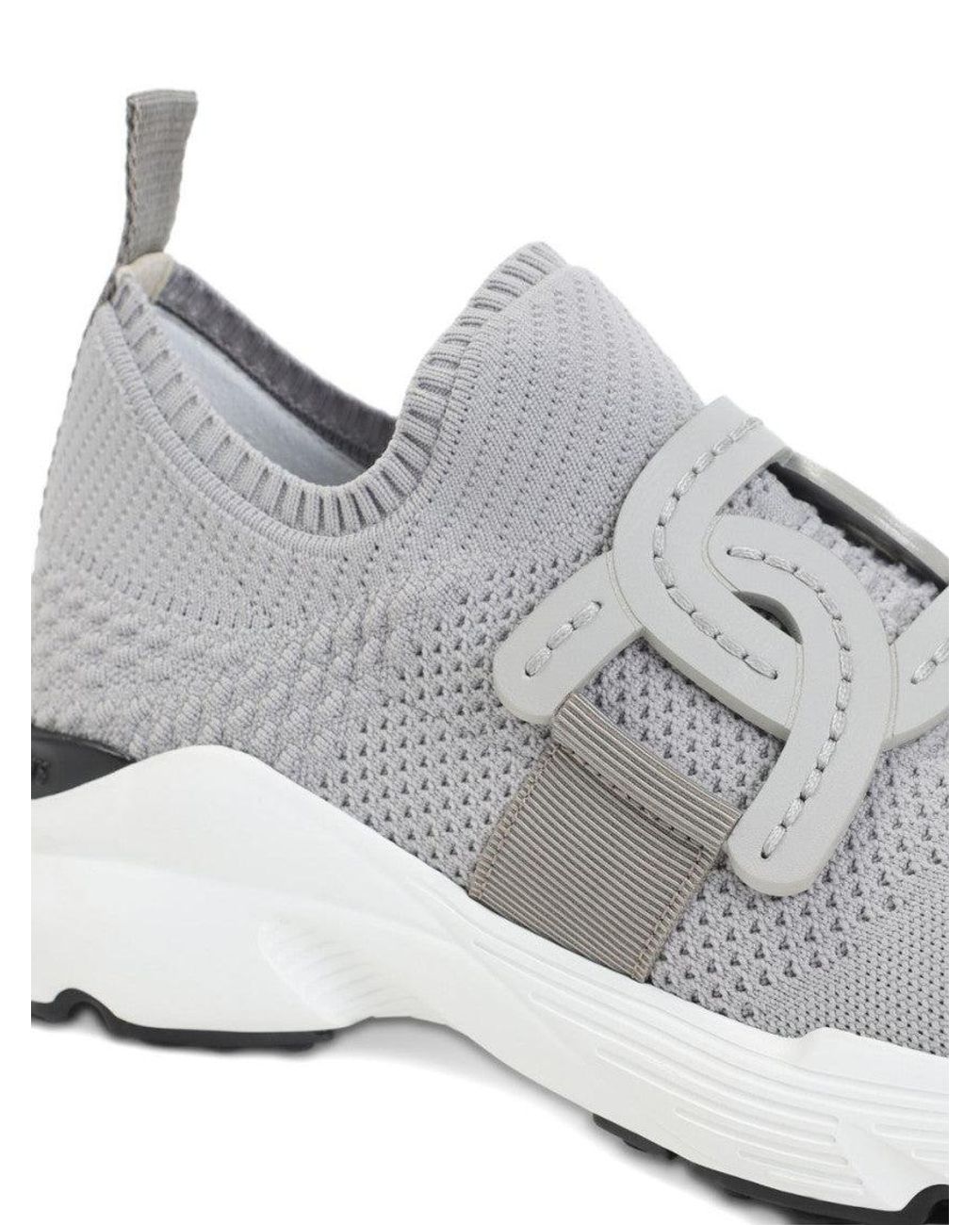 Tod's White Knitted Sneakers