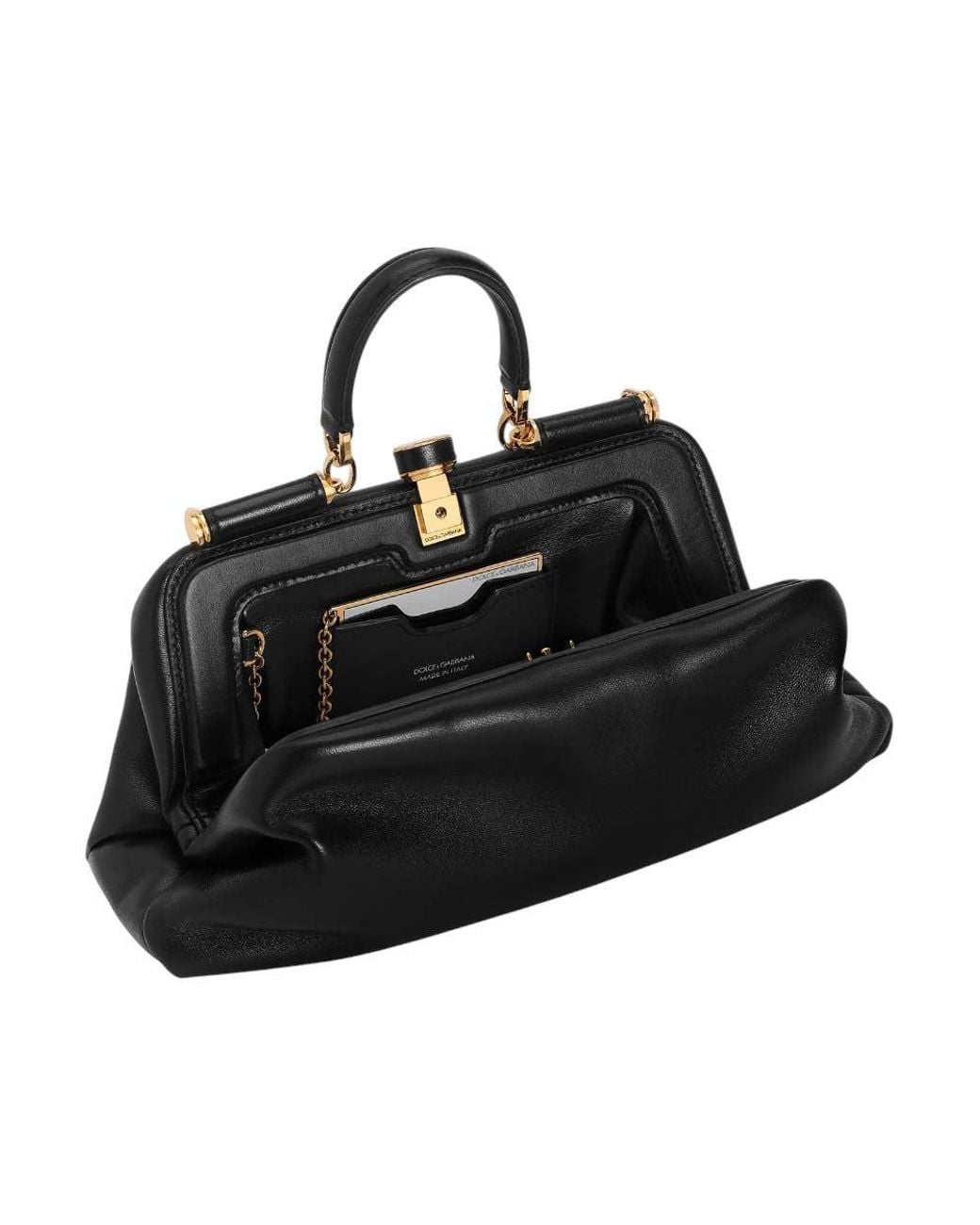 Dolce & Gabbana Black Grandma Medium Satchel