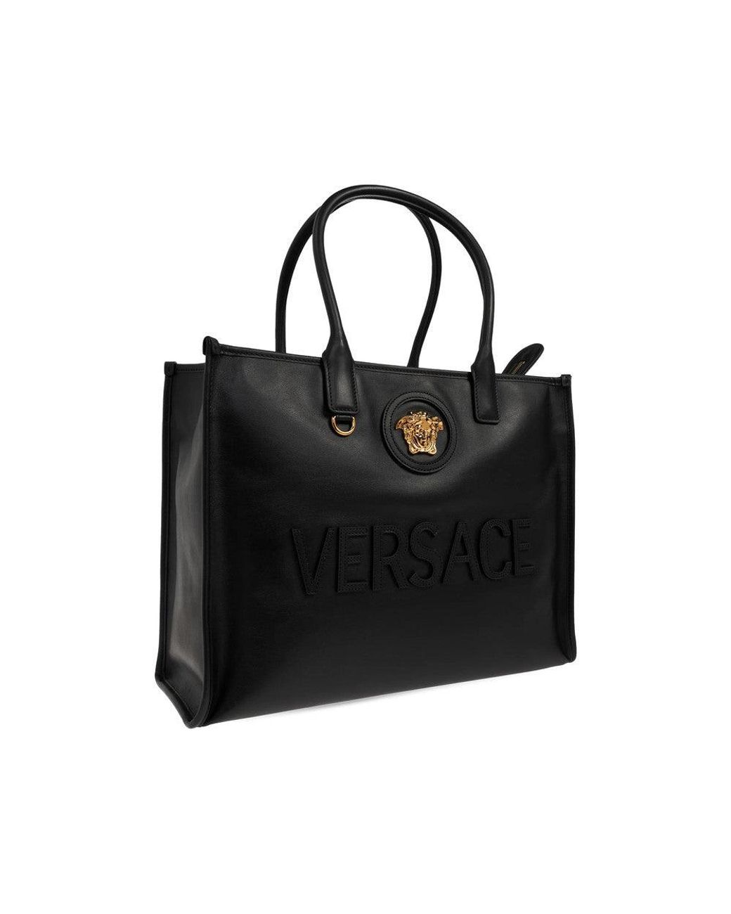 Versace Black Tote Bags