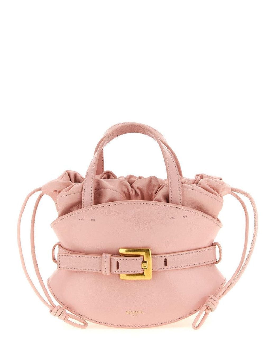 Balmain Pink Shuffle Mini Bucket Bag