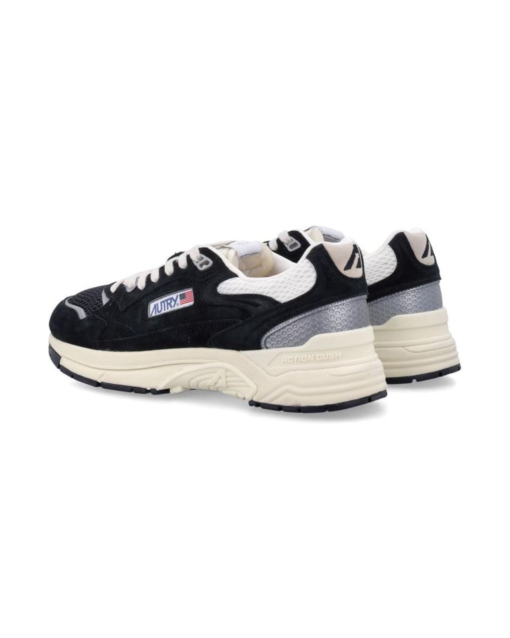 Autry Black Logo Hyperway Sneakers for men