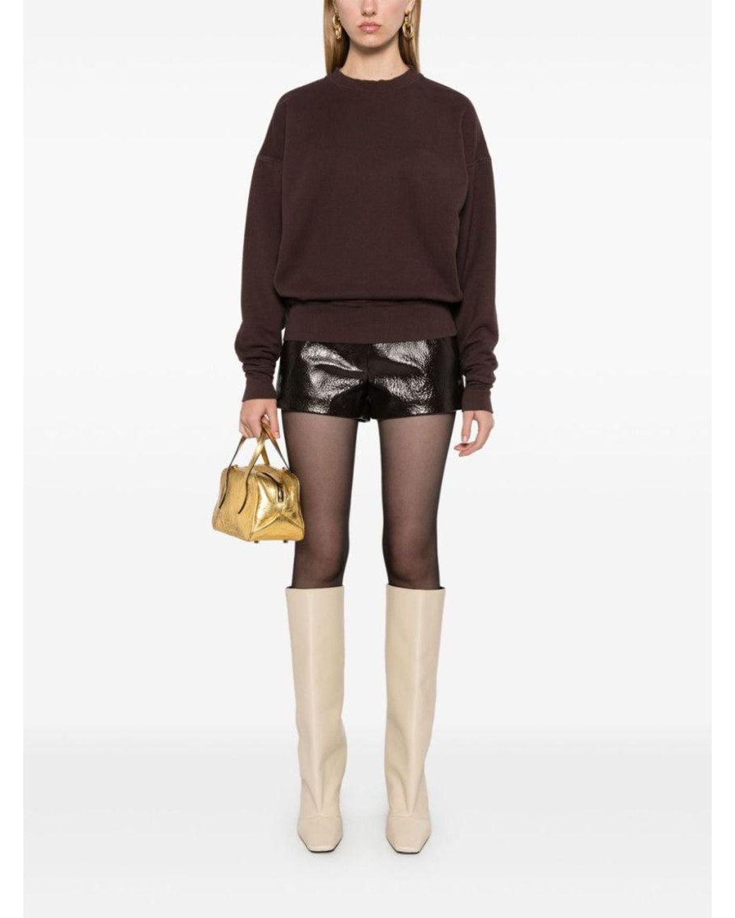 Saint Laurent Brown Crewneck Sweatshirt