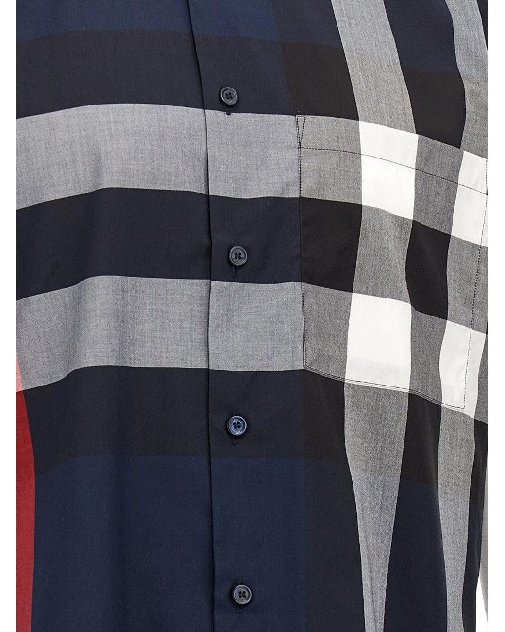 Burberry Blue Summerton Shirt for men