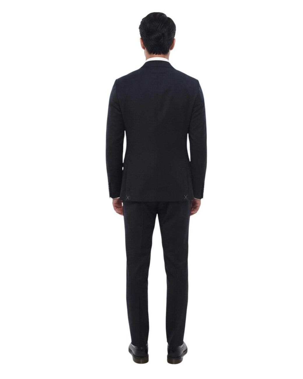 Corneliani Blue Notched Lapel Suit for men