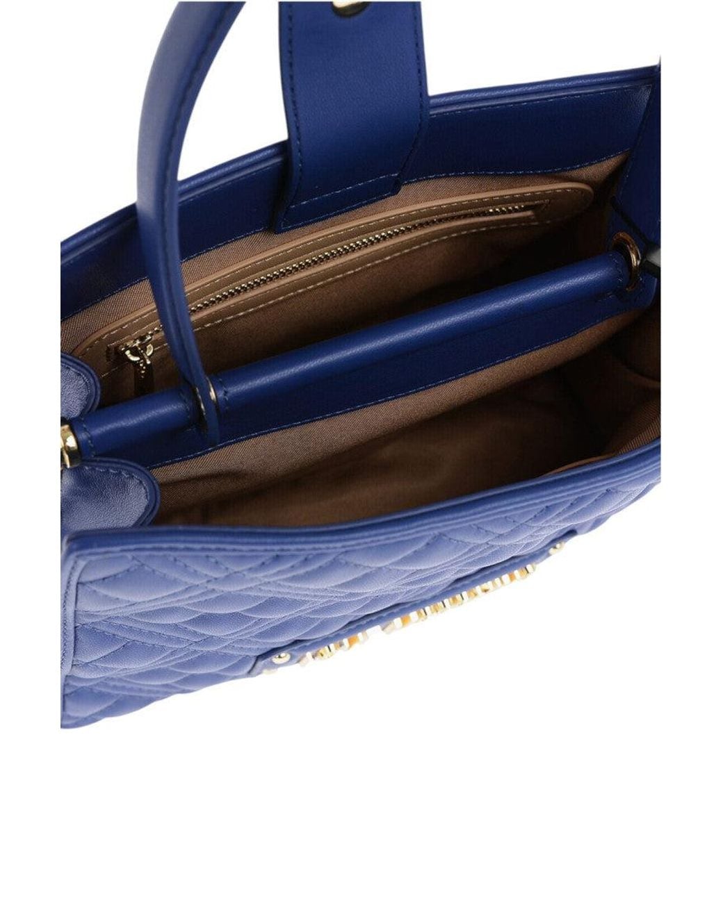 Love Moschino Blue Logo Small Satchel