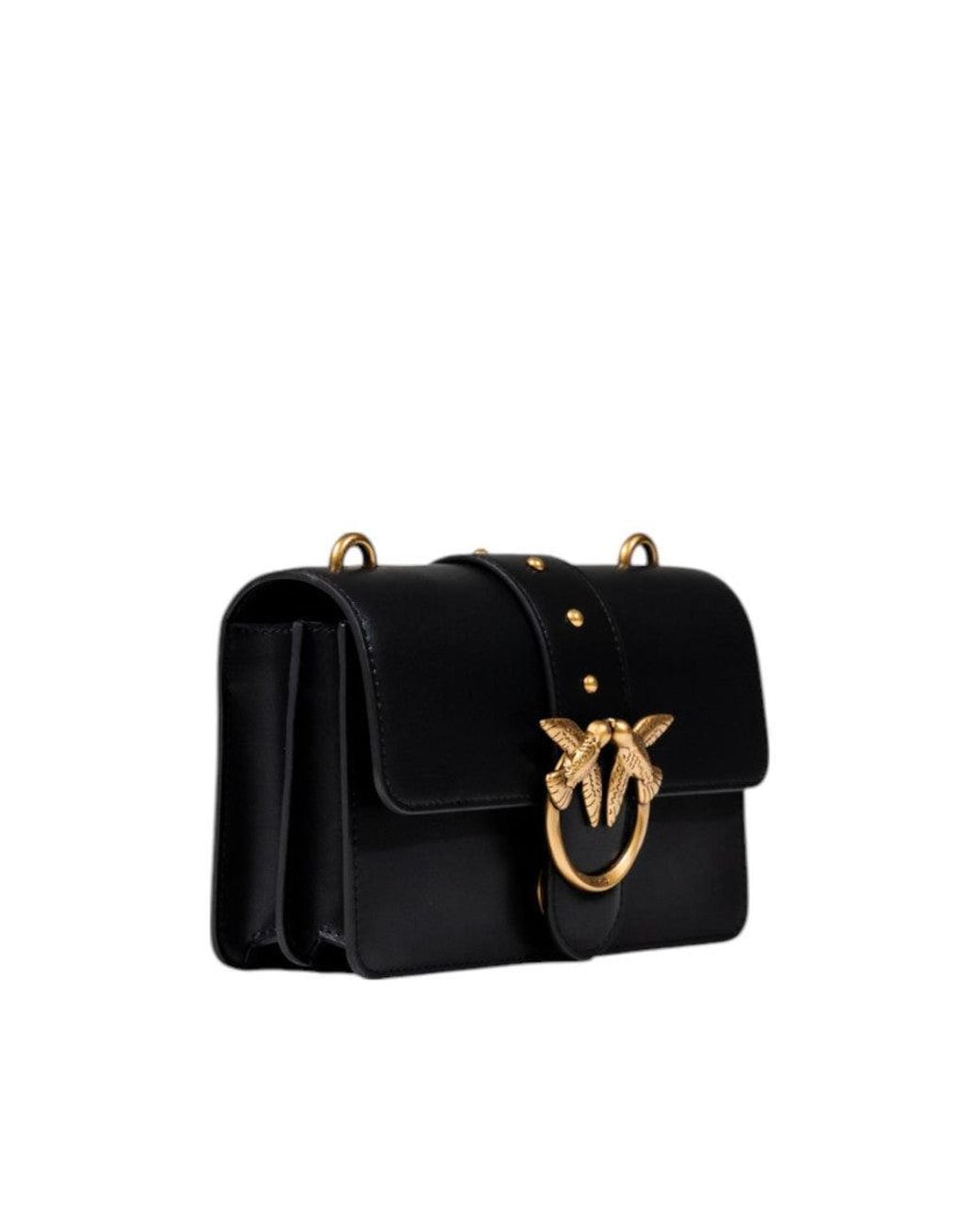 Pinko Black Love One Small Crossbody Bag