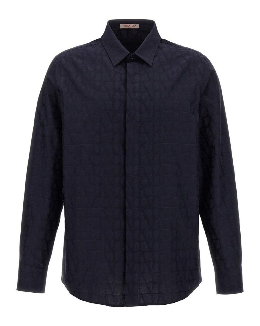 Valentino Blue Toile Iconographe Shirt for men