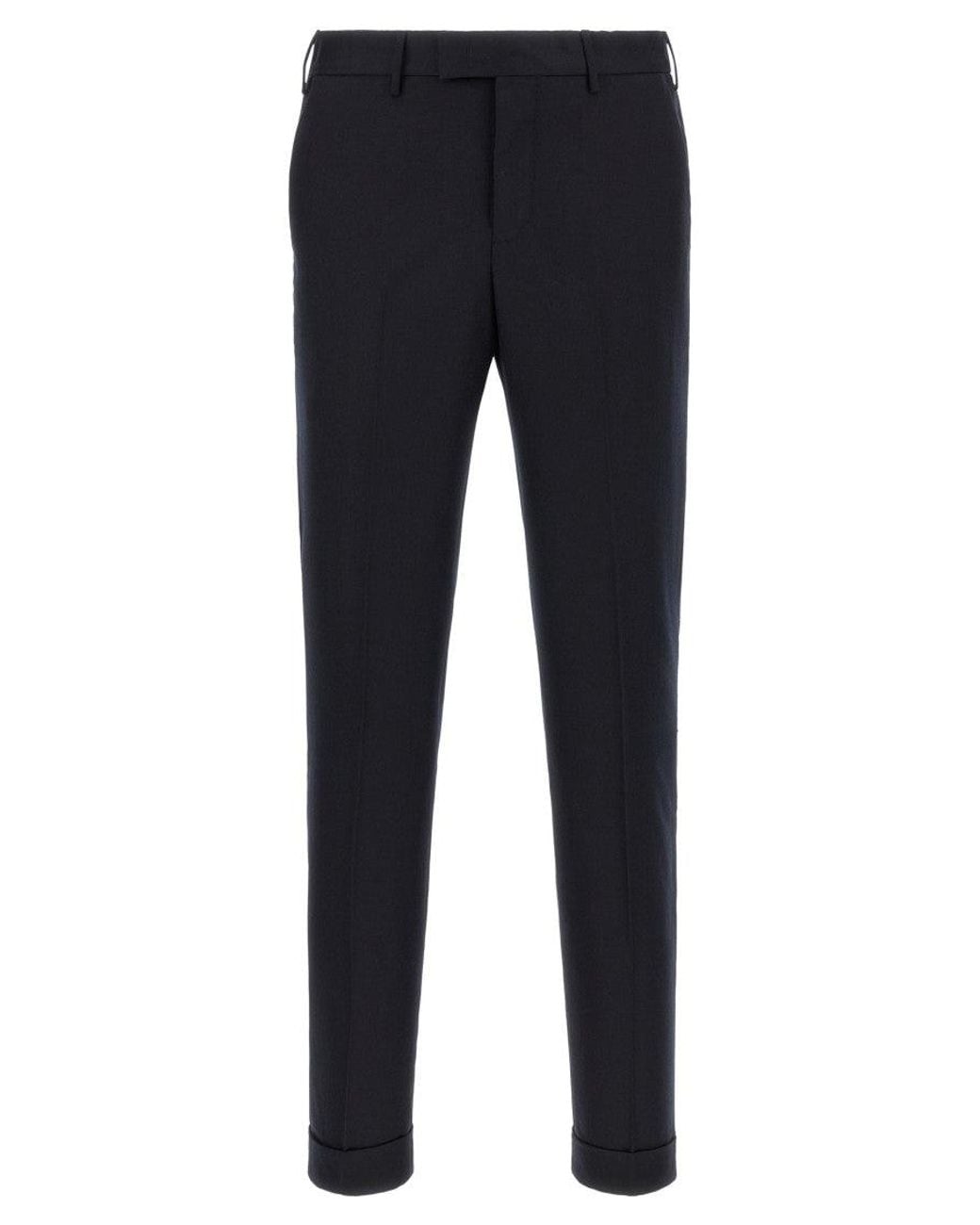 PT Torino Blue Dark Slim Trousers for men