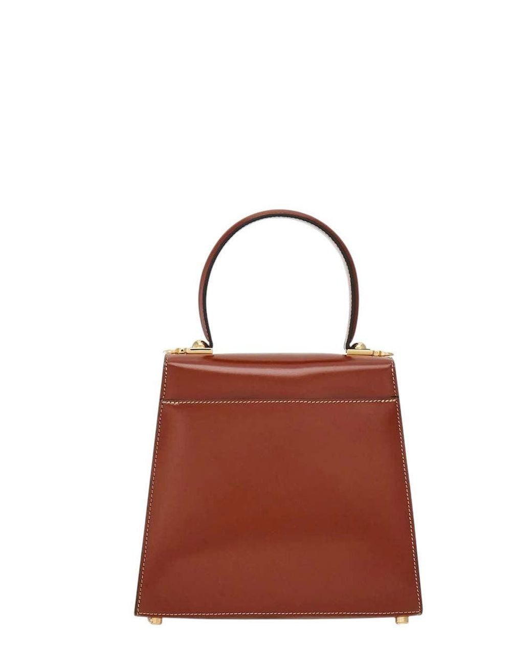 Ferragamo Brown Iconic Small Satchel