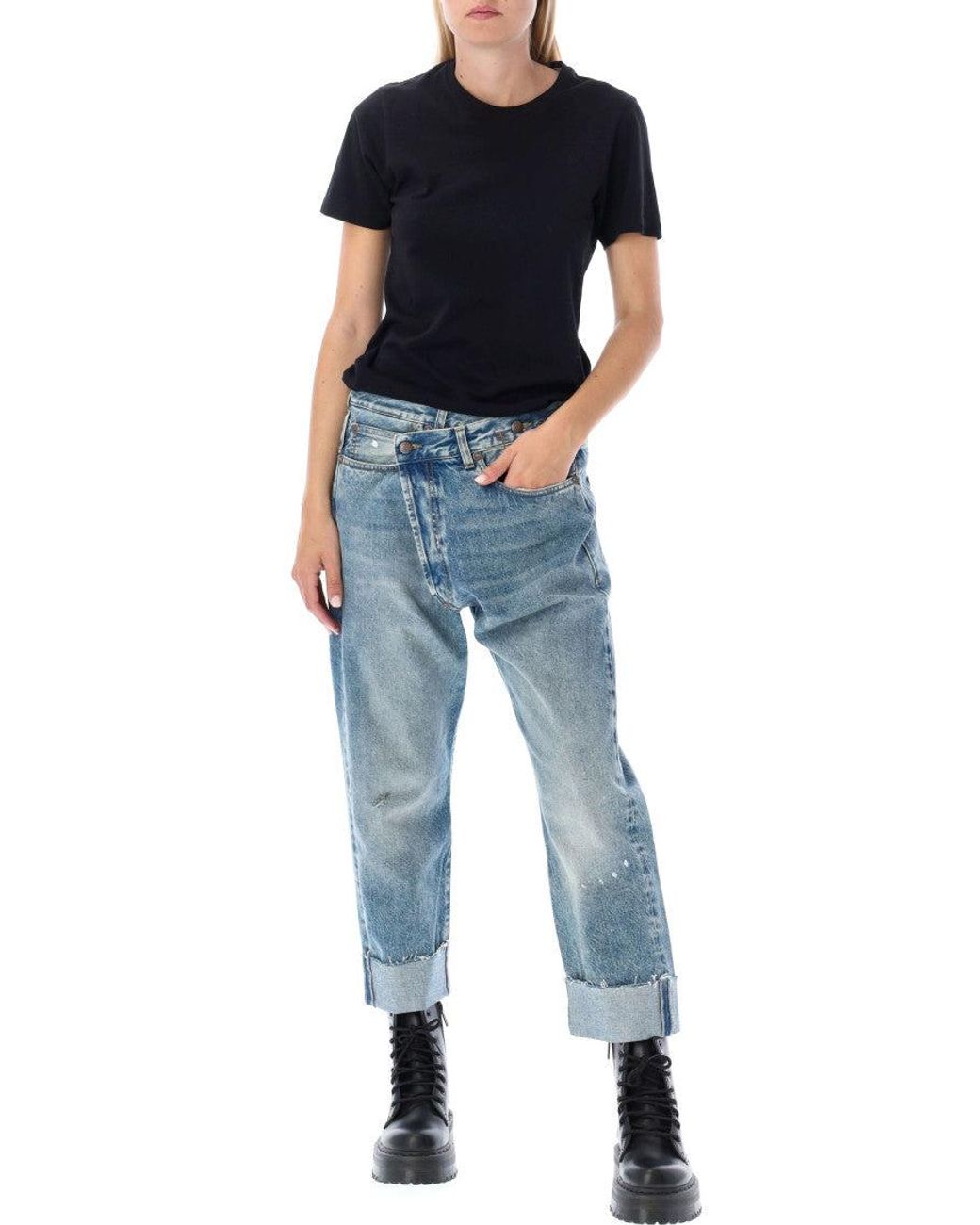 R13 Blue Crossover Jeans
