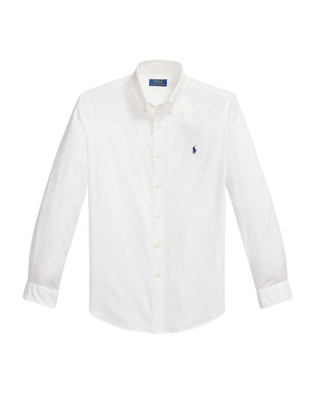 Polo Ralph Lauren White Regular Logo Shirt for men