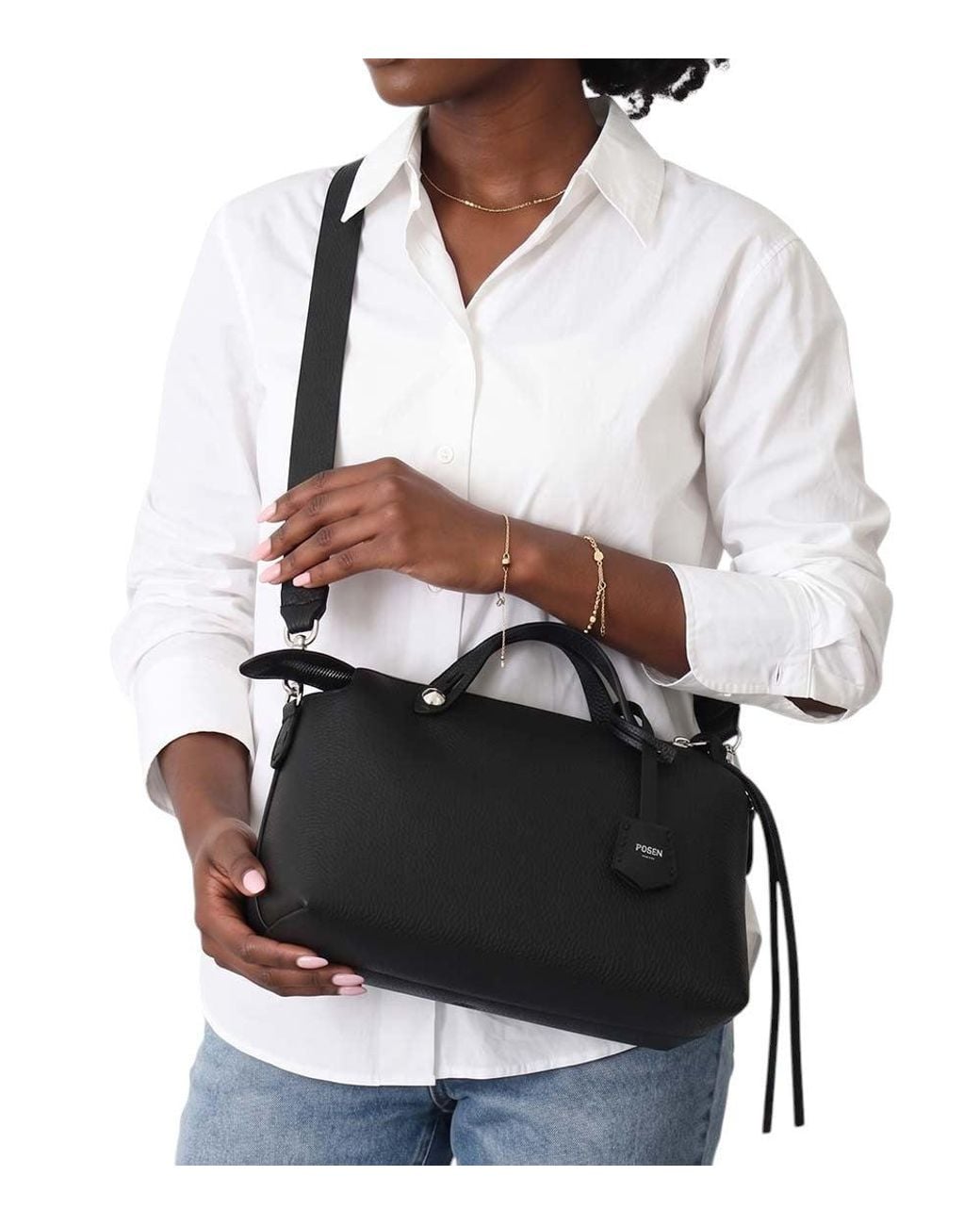 Fendi Black By The Way Soft Medium Duffle Bag