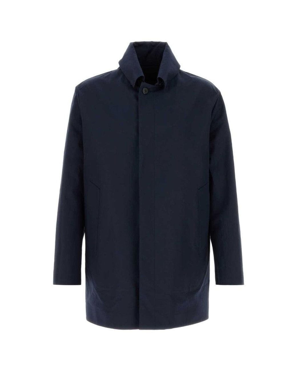 Prada Blue Regular Overcoat for men