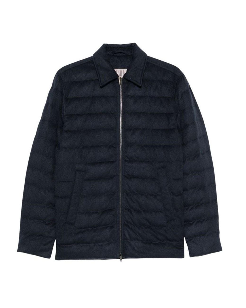Herno Blue Quilted Jacket for men