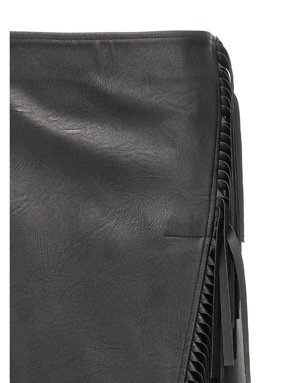 Stella McCartney Gray Fringed Alter Mat Skirt With Side Closure
