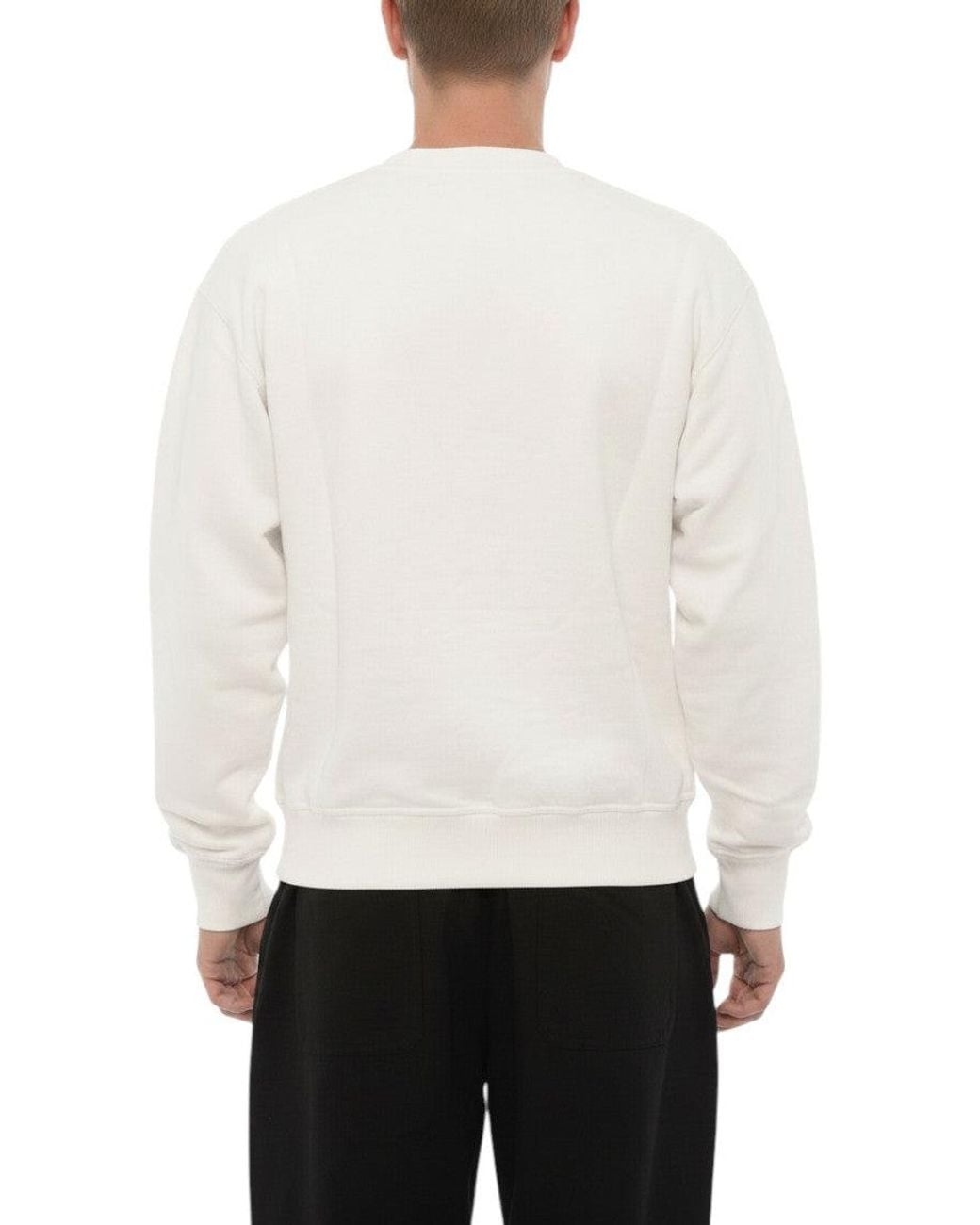 Ambush White Crew Neck Sweatshirt for men
