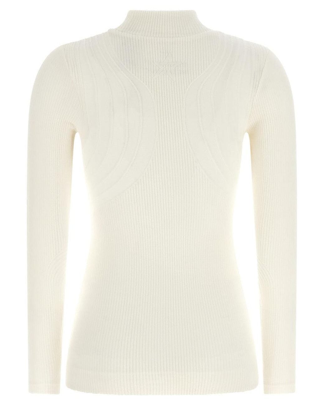Perfect Moment White Knitted Turtle Neck Sweater