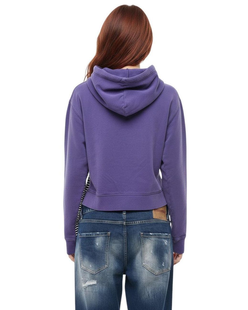 DSquared² Purple Graphic Hood Sweatshirt