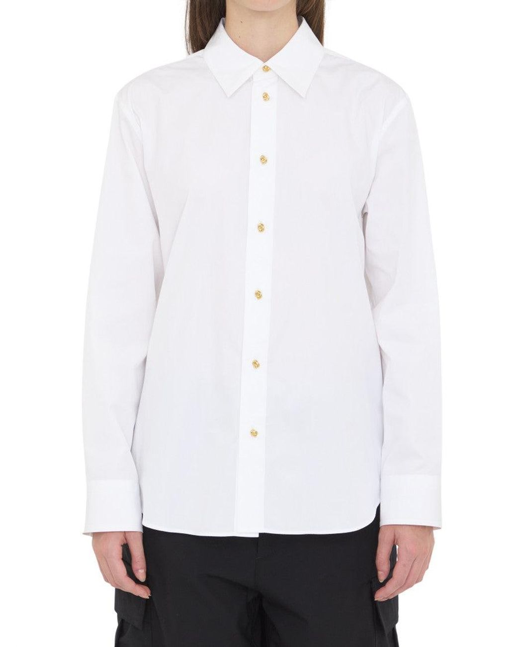 Bottega Veneta White Regular Solid Shirt