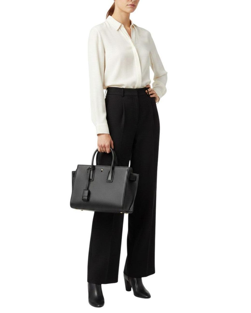 Saint Laurent Black Sac De Jour Small Satchel