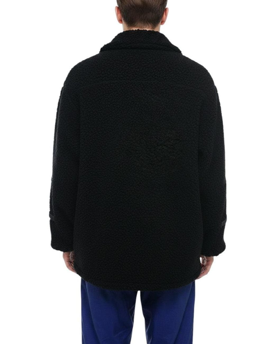 Heron Preston Black Fleece Textured Jacket for men