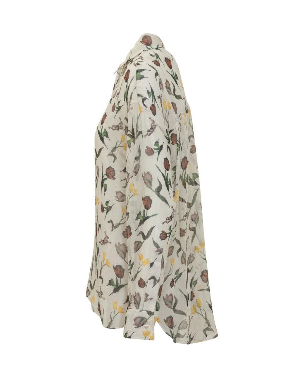 Marni White Silk Button-Up Shirt
