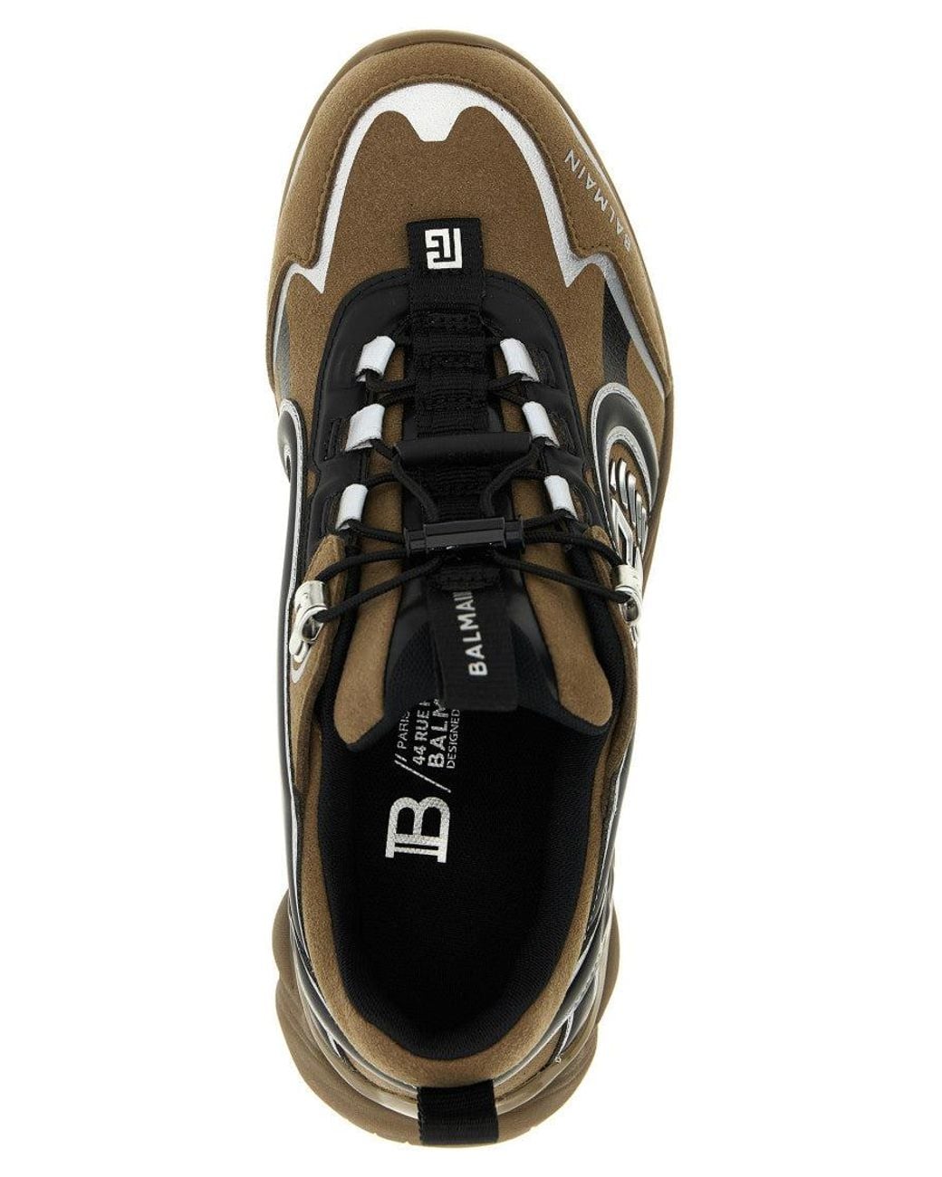 Balmain Black 'Cosmic Dust' Sneakers