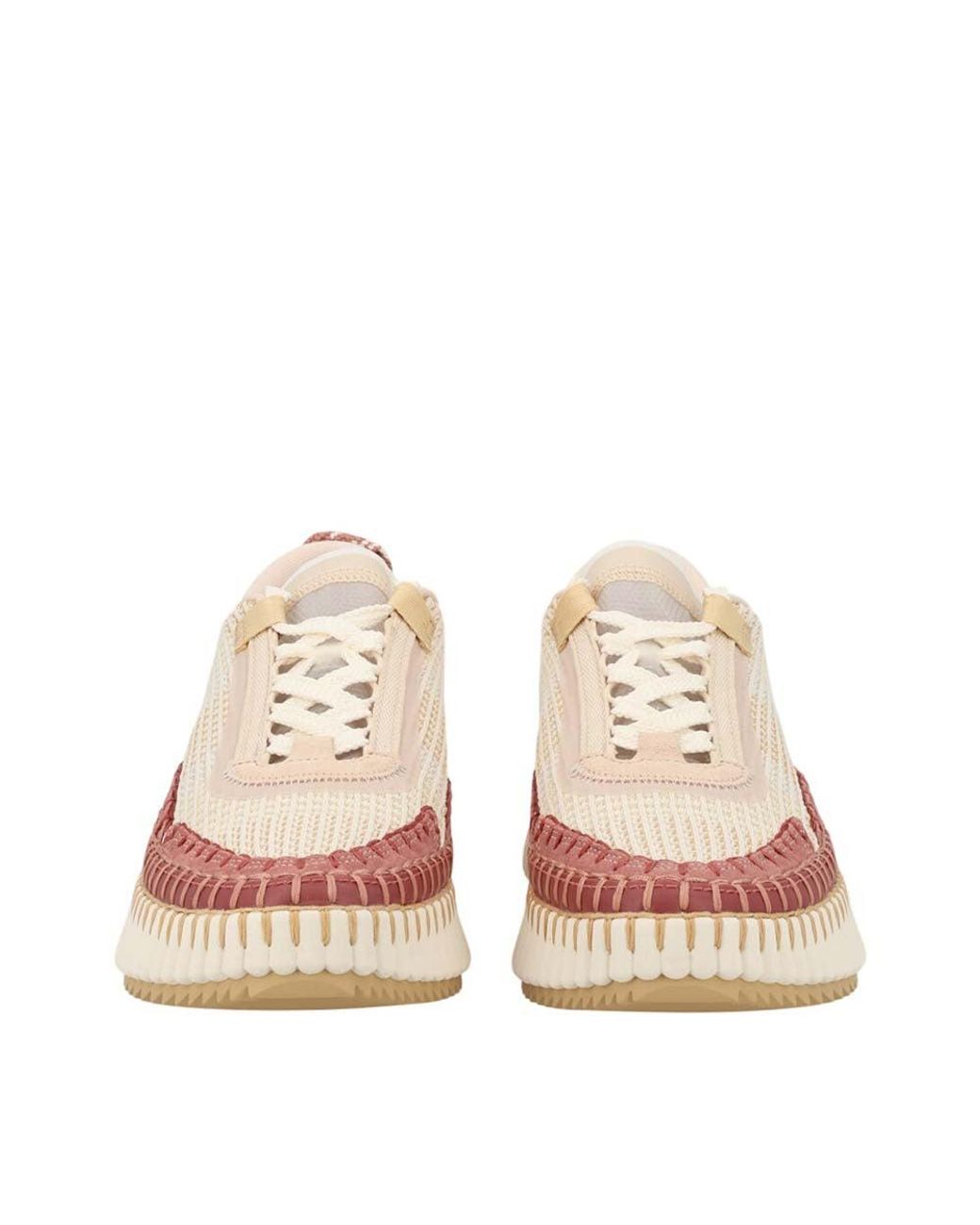 Chloé Pink Textured Sneakers