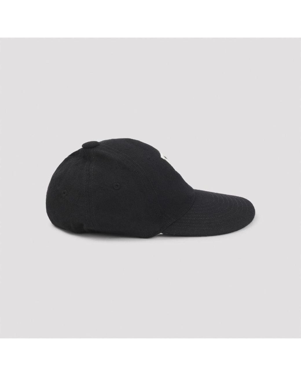 Fear Of God Black Embroided Logo Baseball Hat for men