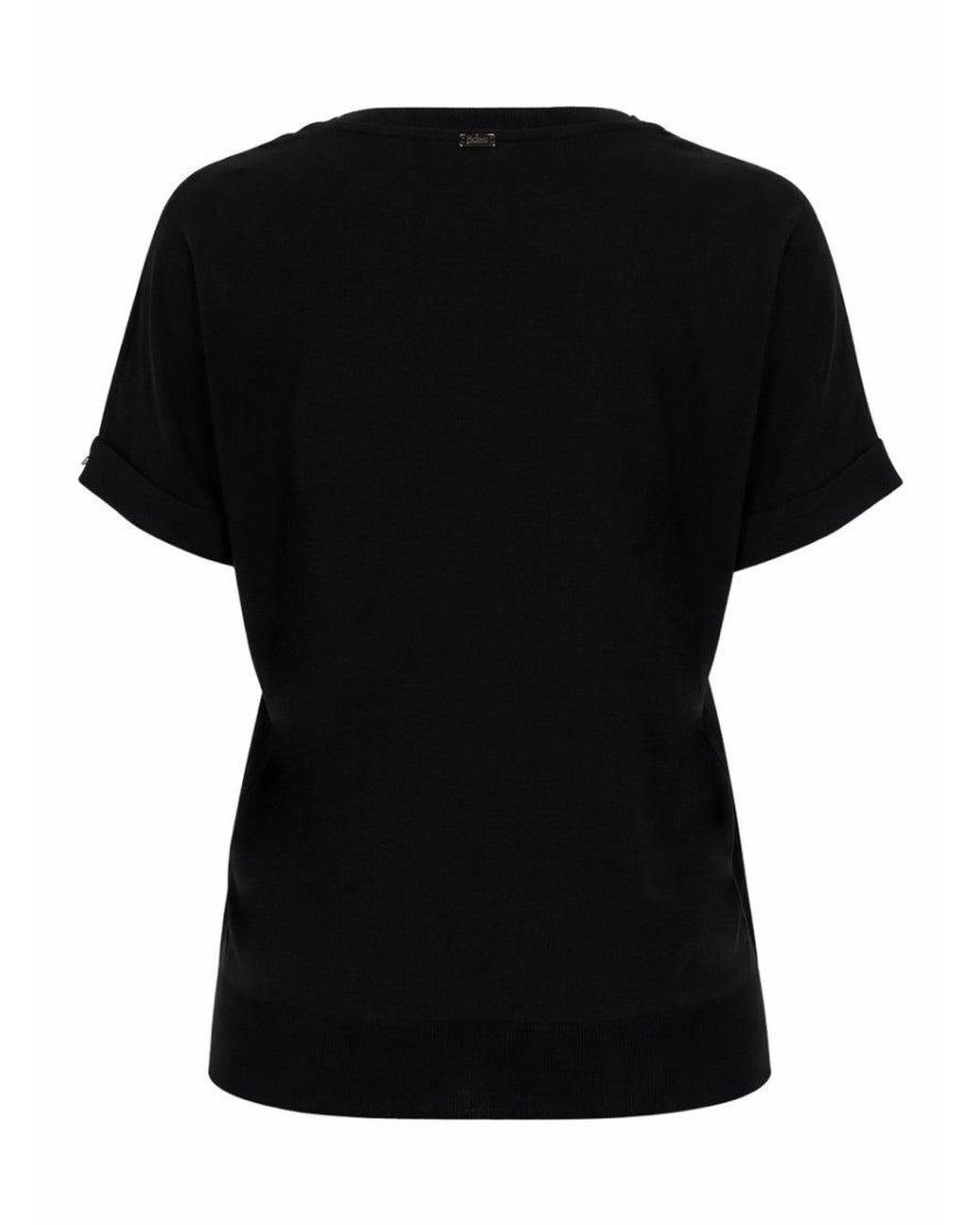Herno Black Round Neck T-Shirt
