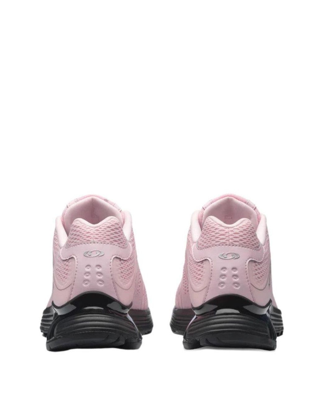 Salomon Pink Round-Toe Sneakers