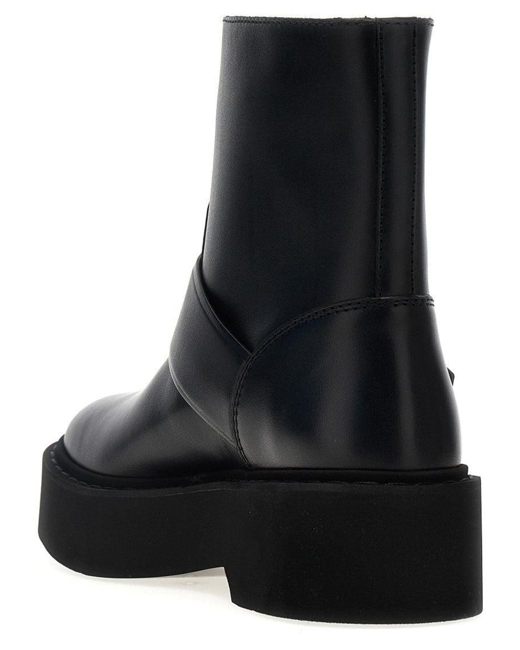 Roger Vivier Black Viv Rangers Ankle Boot