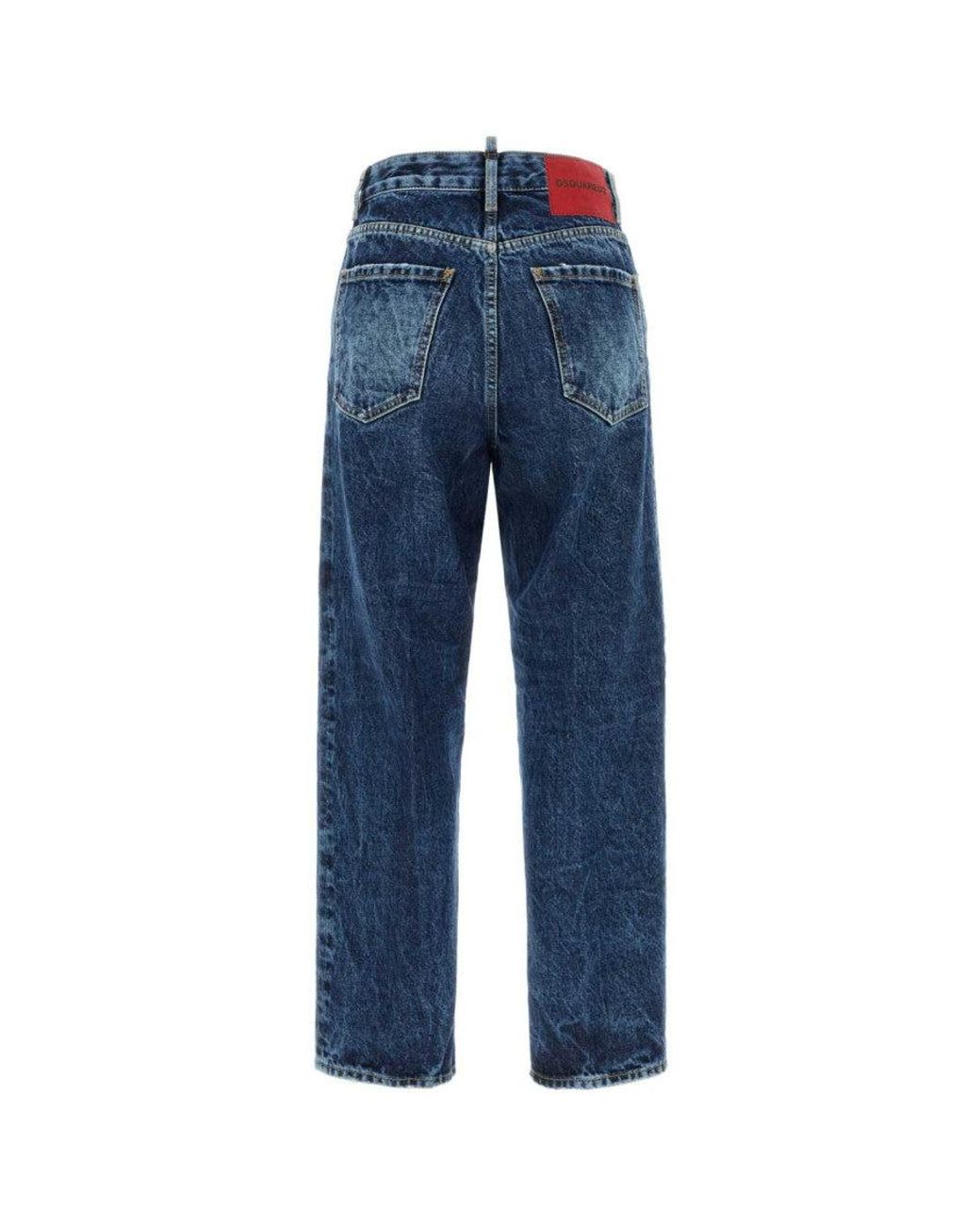 DSquared² Blue Straight High Rise Jeans