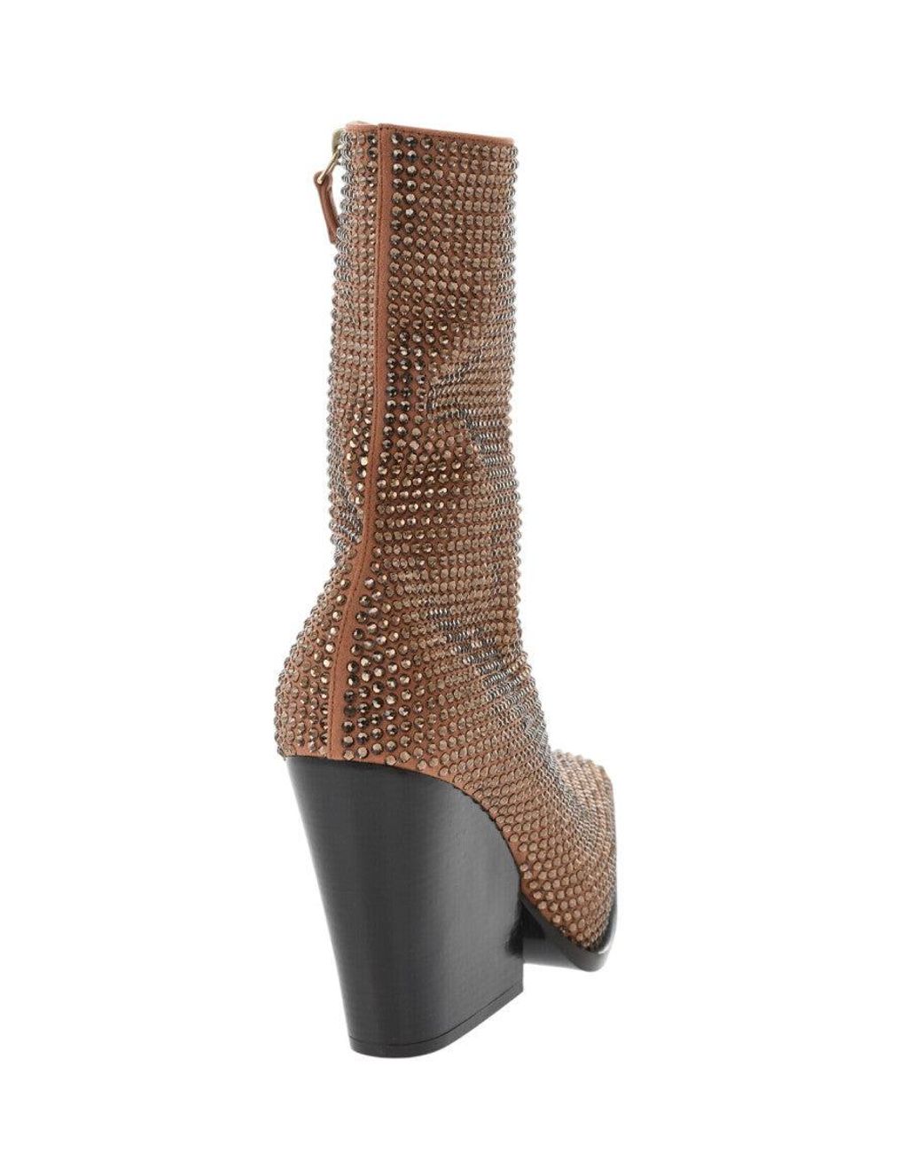 Stella McCartney Brown Embellished Boots