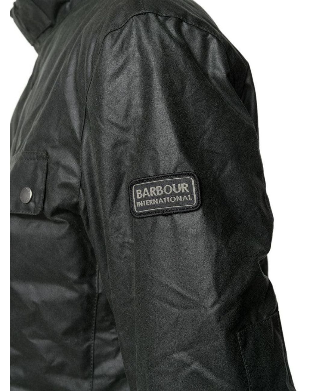 Barbour Gray Dark Duke Wax Jacket for men