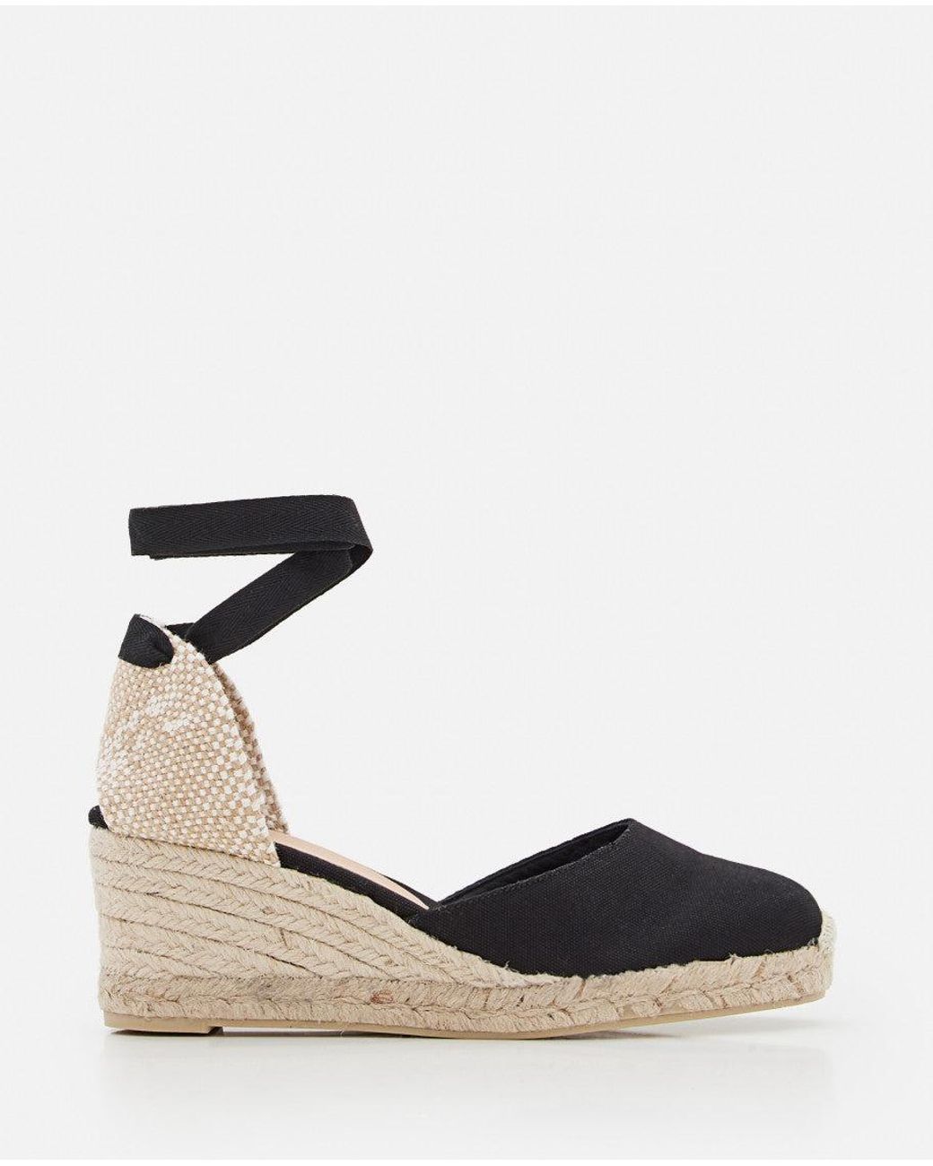Castaner Black Carina Wedges