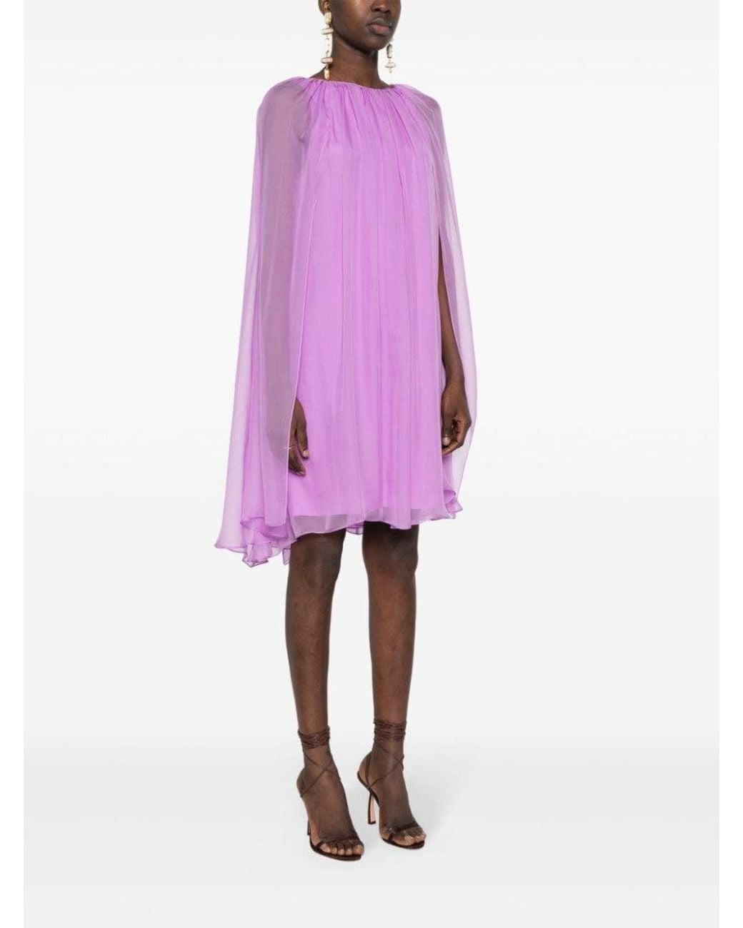 Max Mara Pink Silk Midi Dress