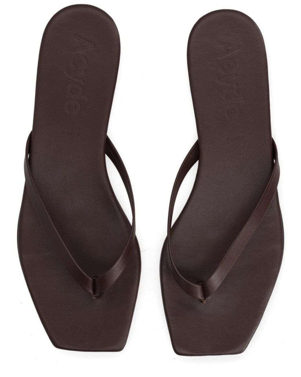 Aeyde Brown Slip On Slippers
