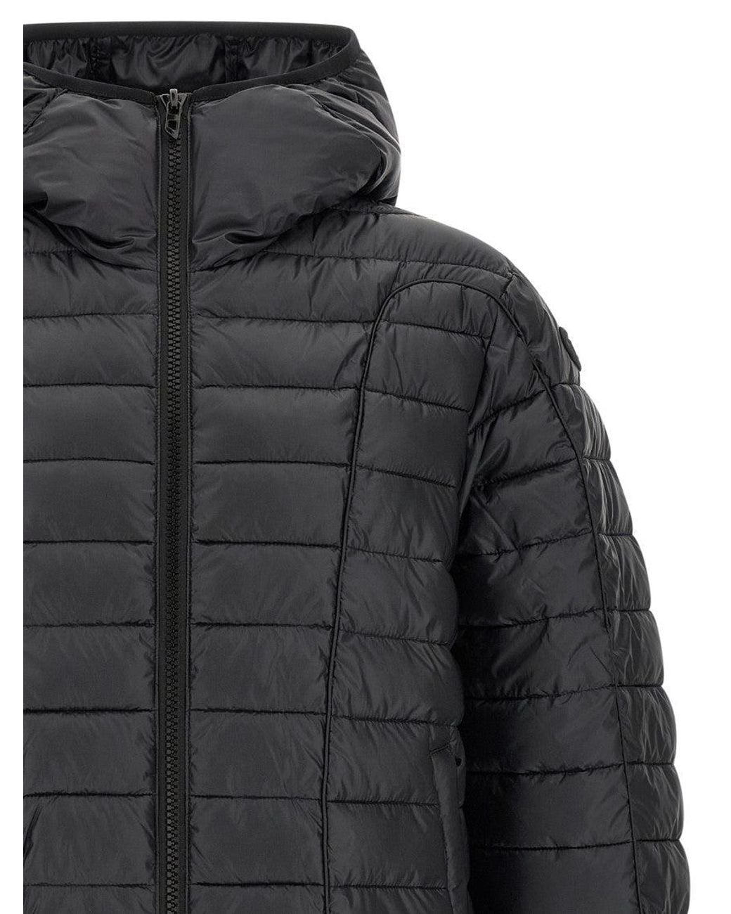 DIESEL Gray Quilted Hood Jacket for men