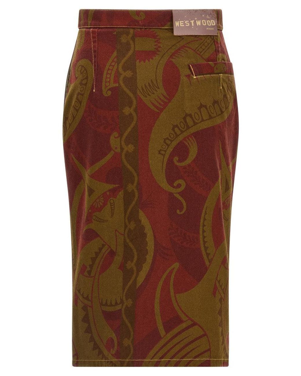 Vivienne Westwood Brown 'Trousers Skirt' Skirt