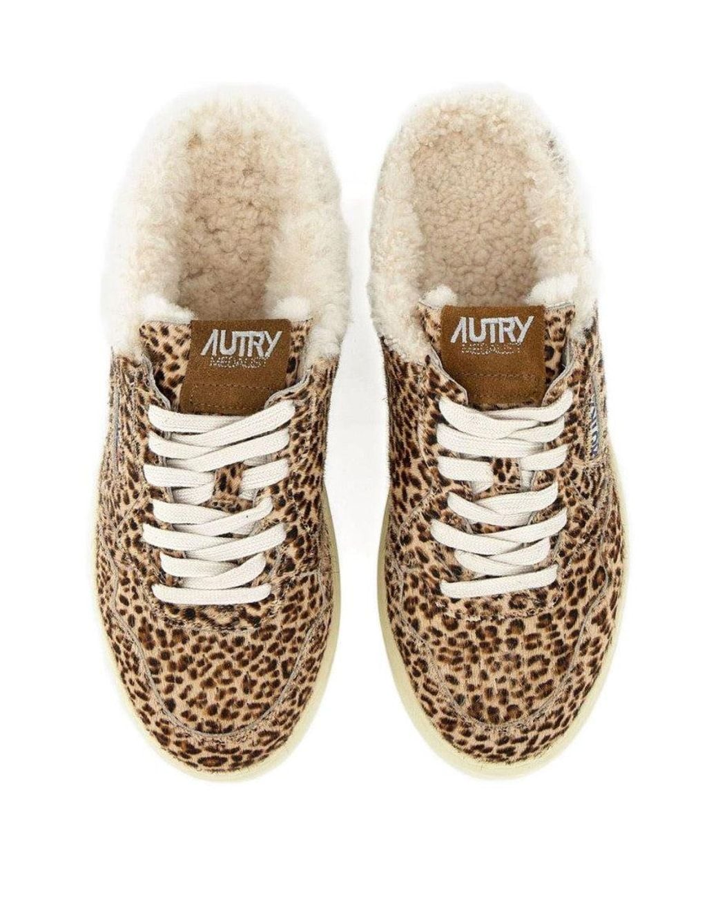 Autry Natural Print Lace Up Sneakers