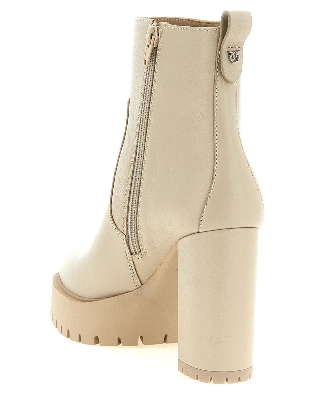 Pinko Natural Clara Ankle Boots