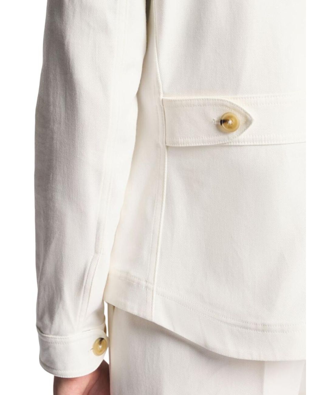 Fay White Collared Jacket