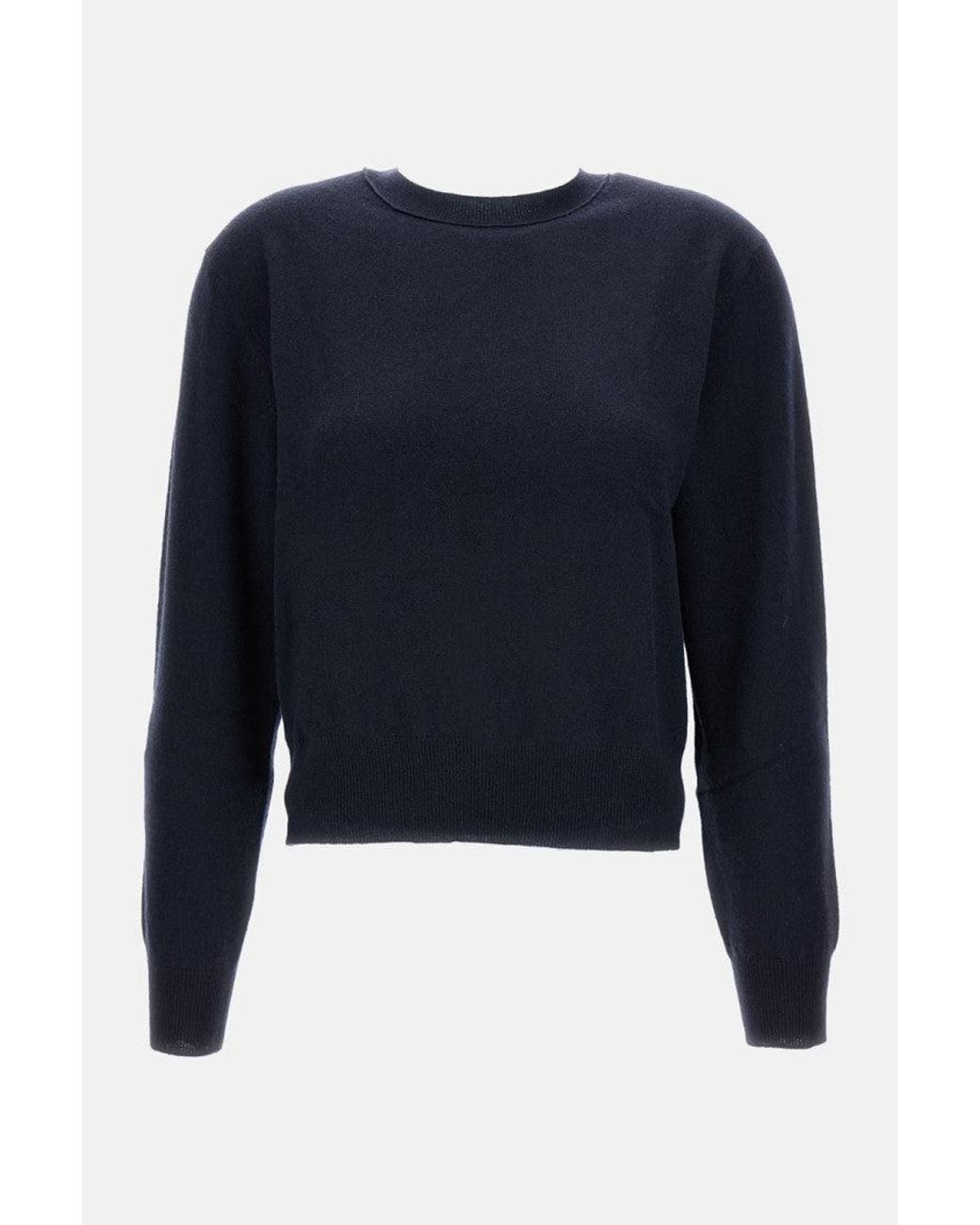 Lisa Yang Blue Dark Crew-Neck Sweatshirt