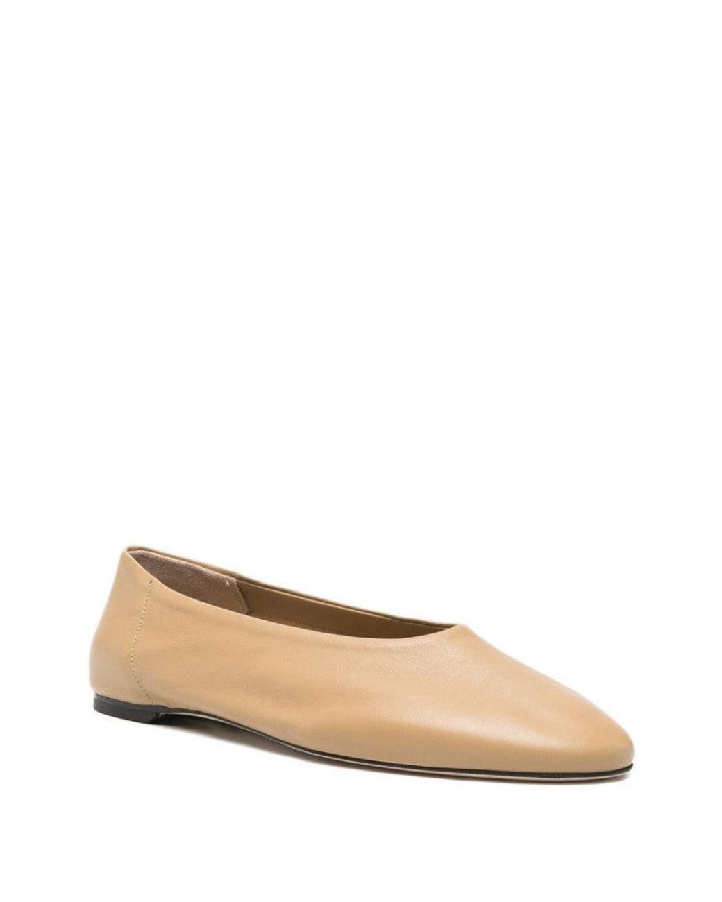 Totême Natural Slip Leather Ballet Flats