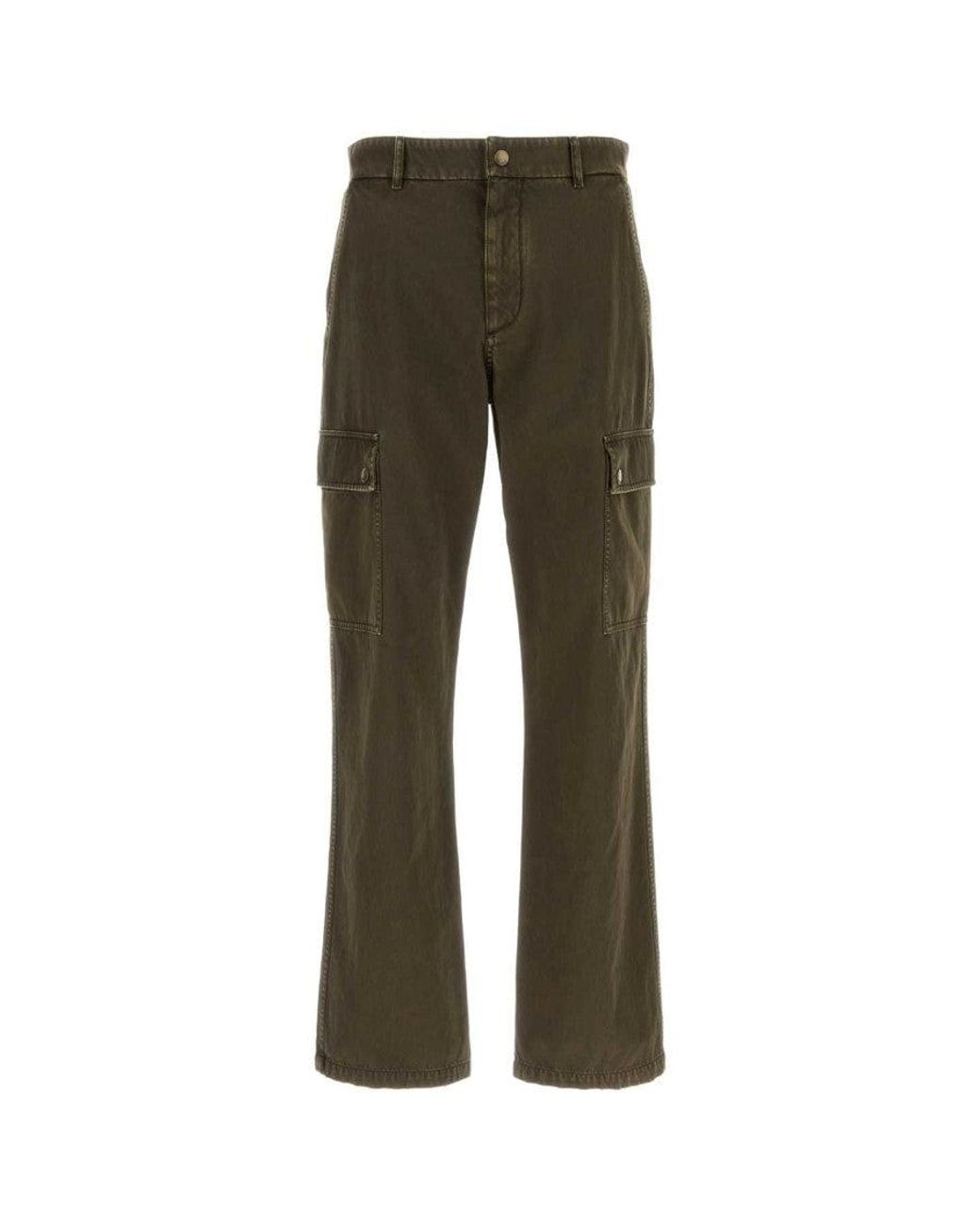 Burberry Green Army Cotton Cargo Pant for men