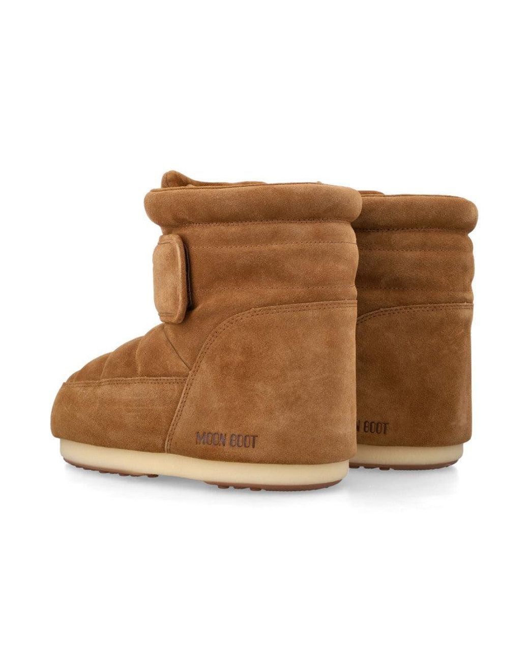 Moon Boot Brown Icon Strap Suede Boot