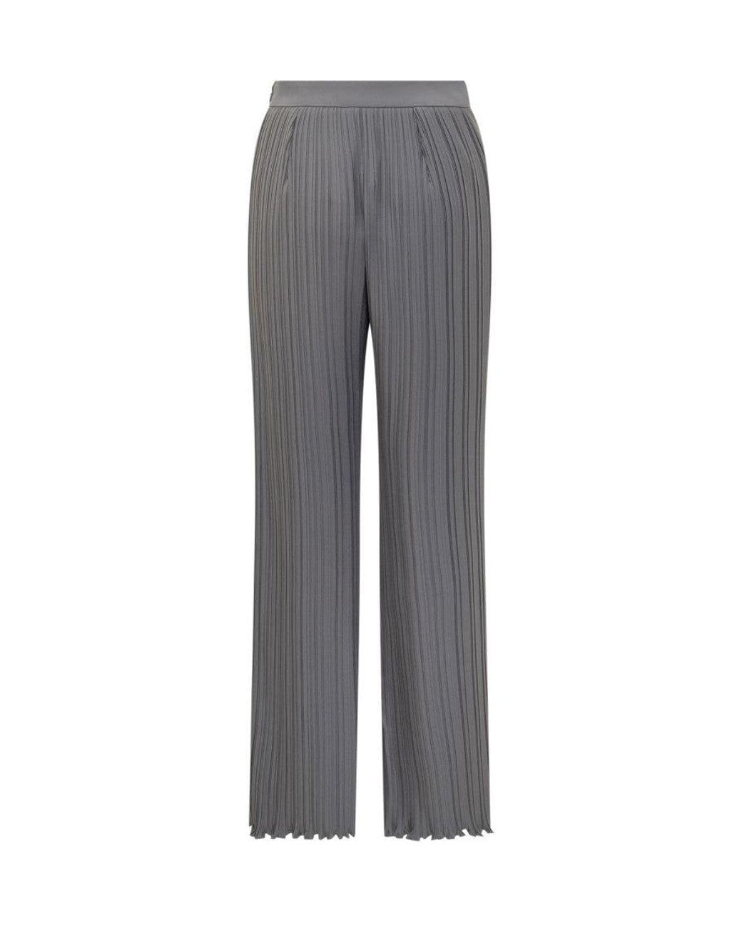 Lanvin Gray Plisse Trousers